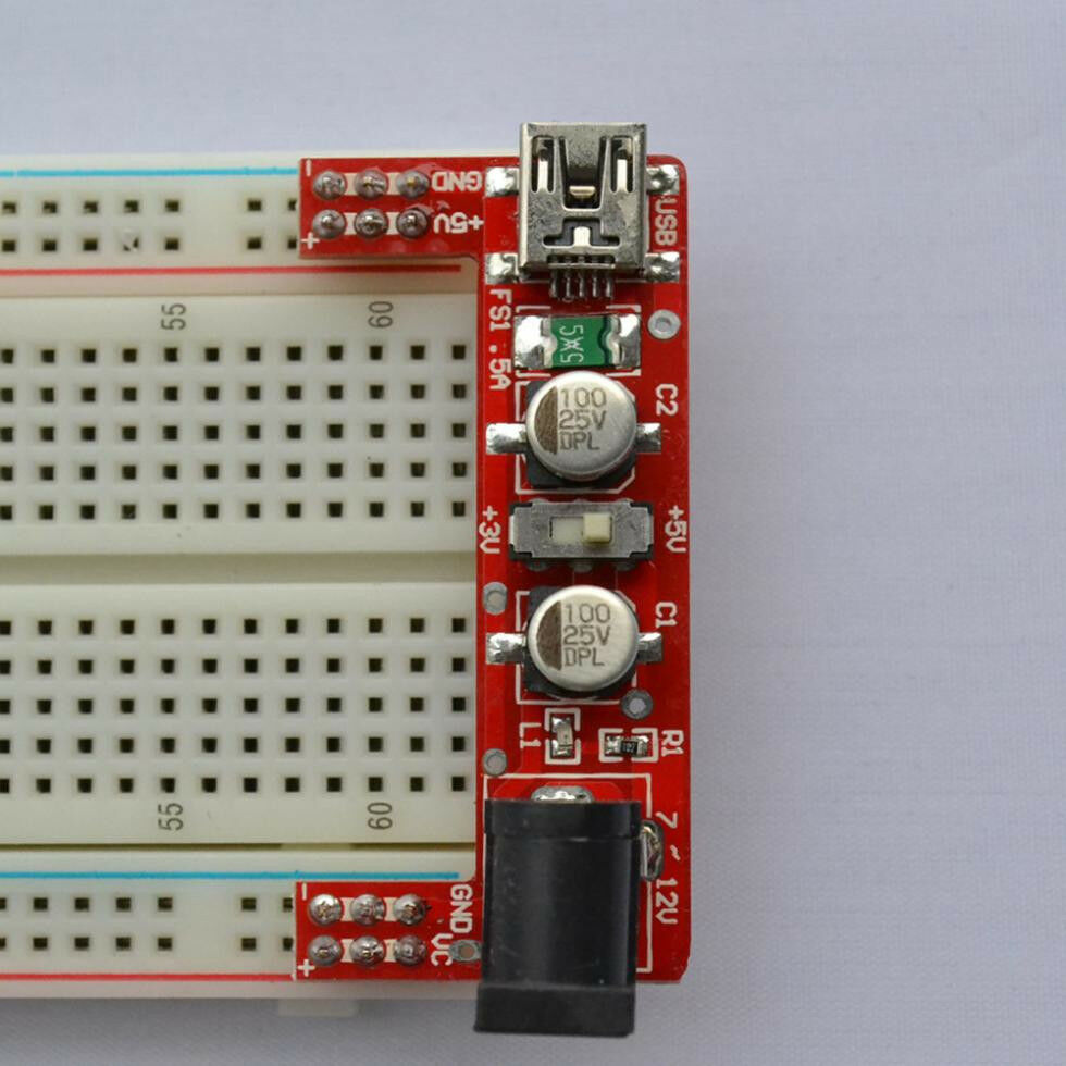 1pcs Breadboard Power Supply Module 5V/3.3V For Arduino - ELKIM